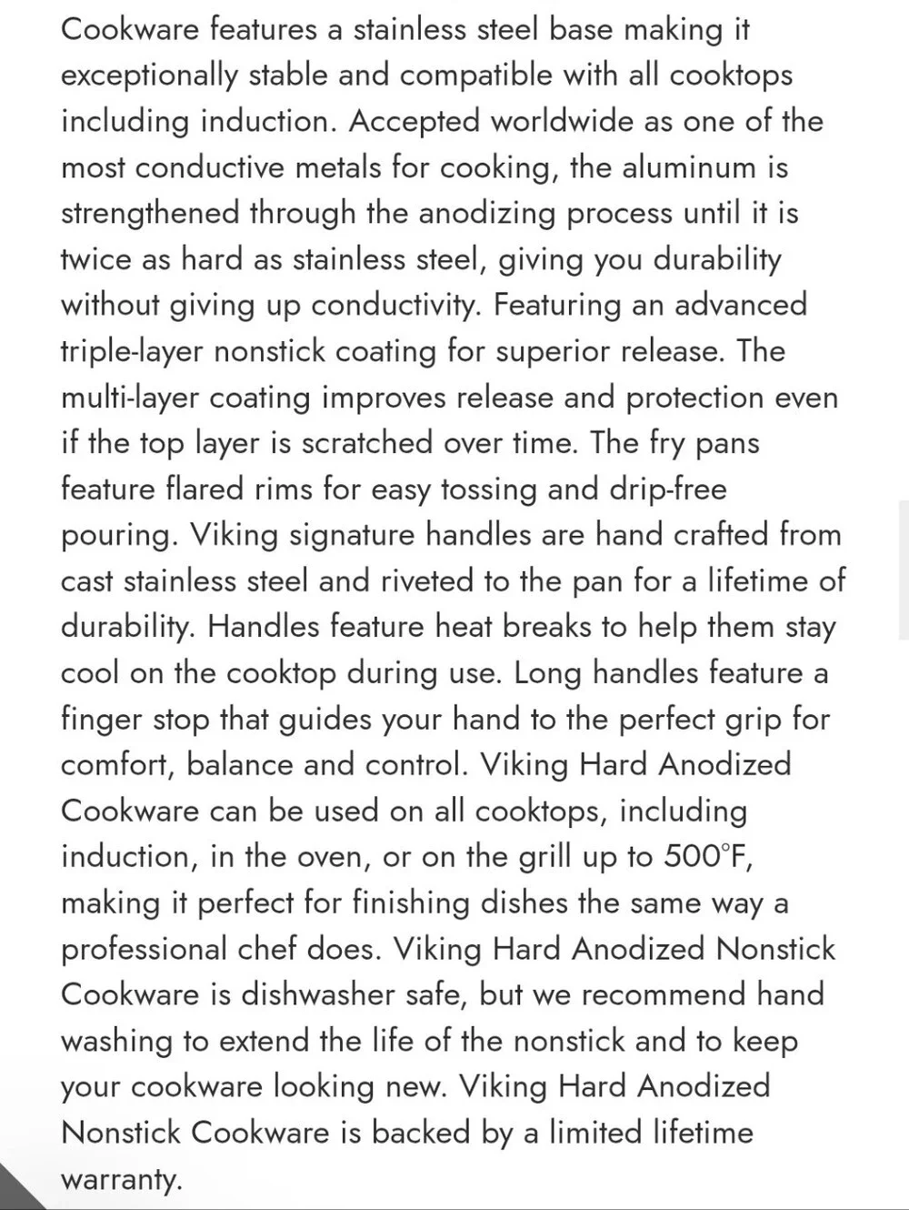 Viking Hard Anodized Ceramic Signature Handle Non-Stick 12